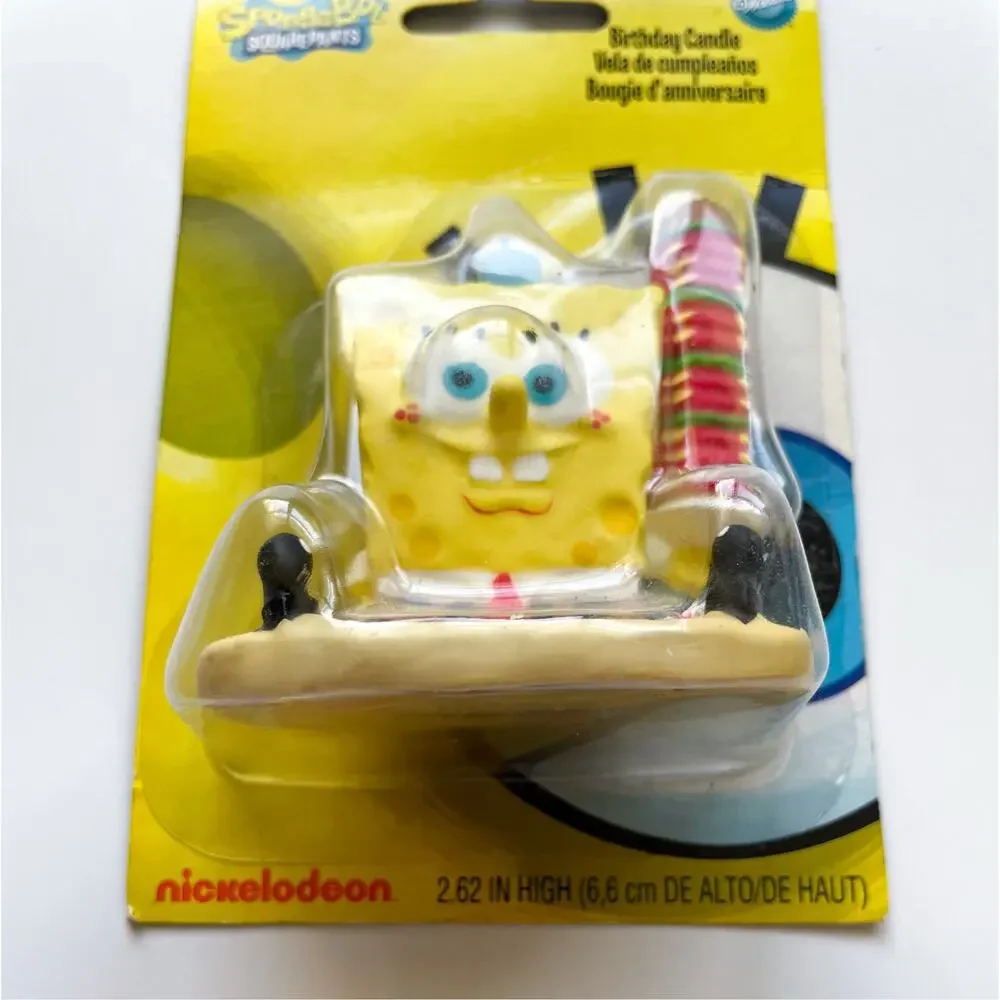 New in Package Y2K Wilton Spongebob Birthday Candle Cake Topper Rare